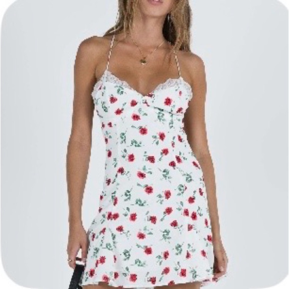 Princess Polly Red Floral Mini Dress